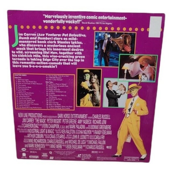 The Mask - Jim Carrey Widescreen Dolby Digital THX 1994 Release laserdisc LD - Picture 3 of 3